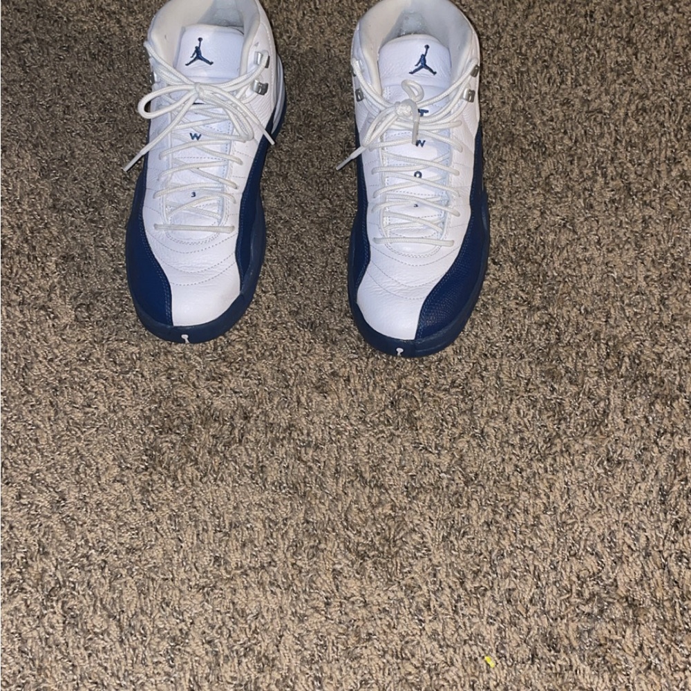 Air Jordan White and Blue Sneakers